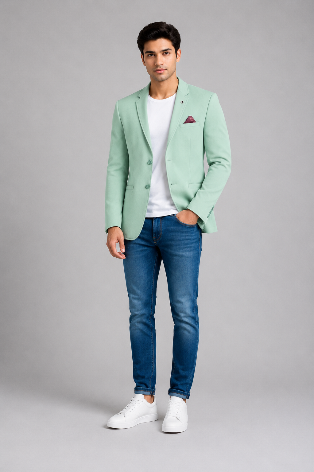 Mint Green Premium Formal Blazer for Men
