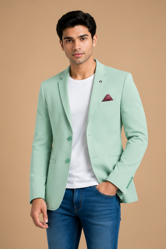 Mint Green Premium Formal Blazer for Men