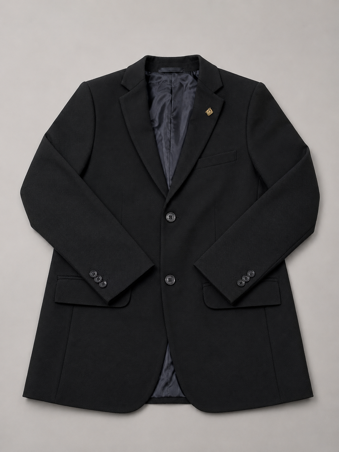 Men's Premium Black Blazer – Classic Tailored Fit