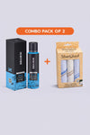 Handkerchiefs +Deodorant - Combo Pack of 2