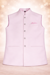 Men’s Blush Pink Solid Nehru Jacket