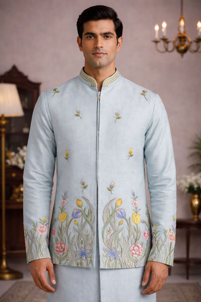 Men’s Pure Soil Kurta Jacket Set