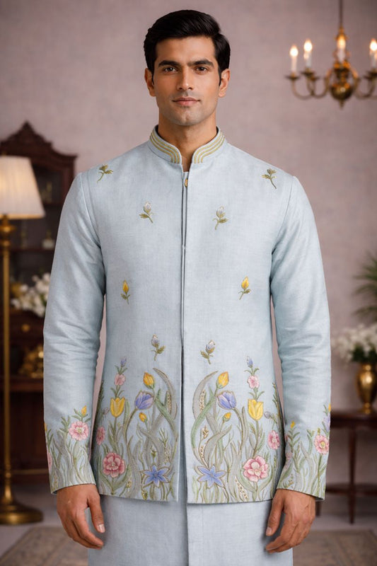 Men’s Pure Soil Kurta Jacket Set