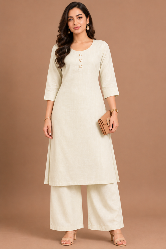 Elegant Ivory Co-Ord Set for Women