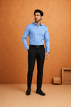 Sky Blue Formal Full Sleeve Shirt for Men