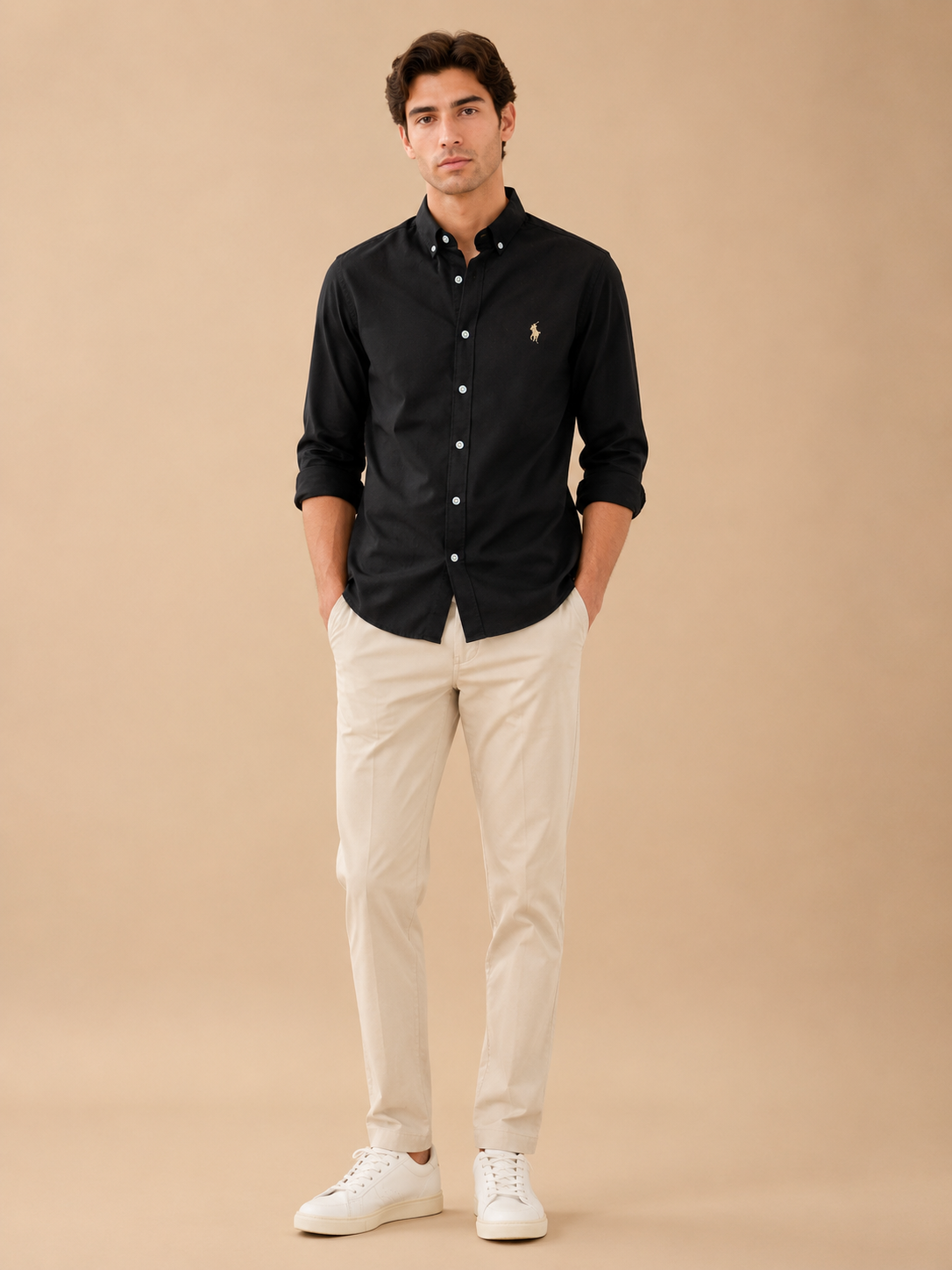 Black Classic Full Sleeve Casual Shirt