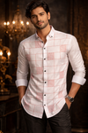 Men’s Premium Off-White Designer Party Wear Shirt