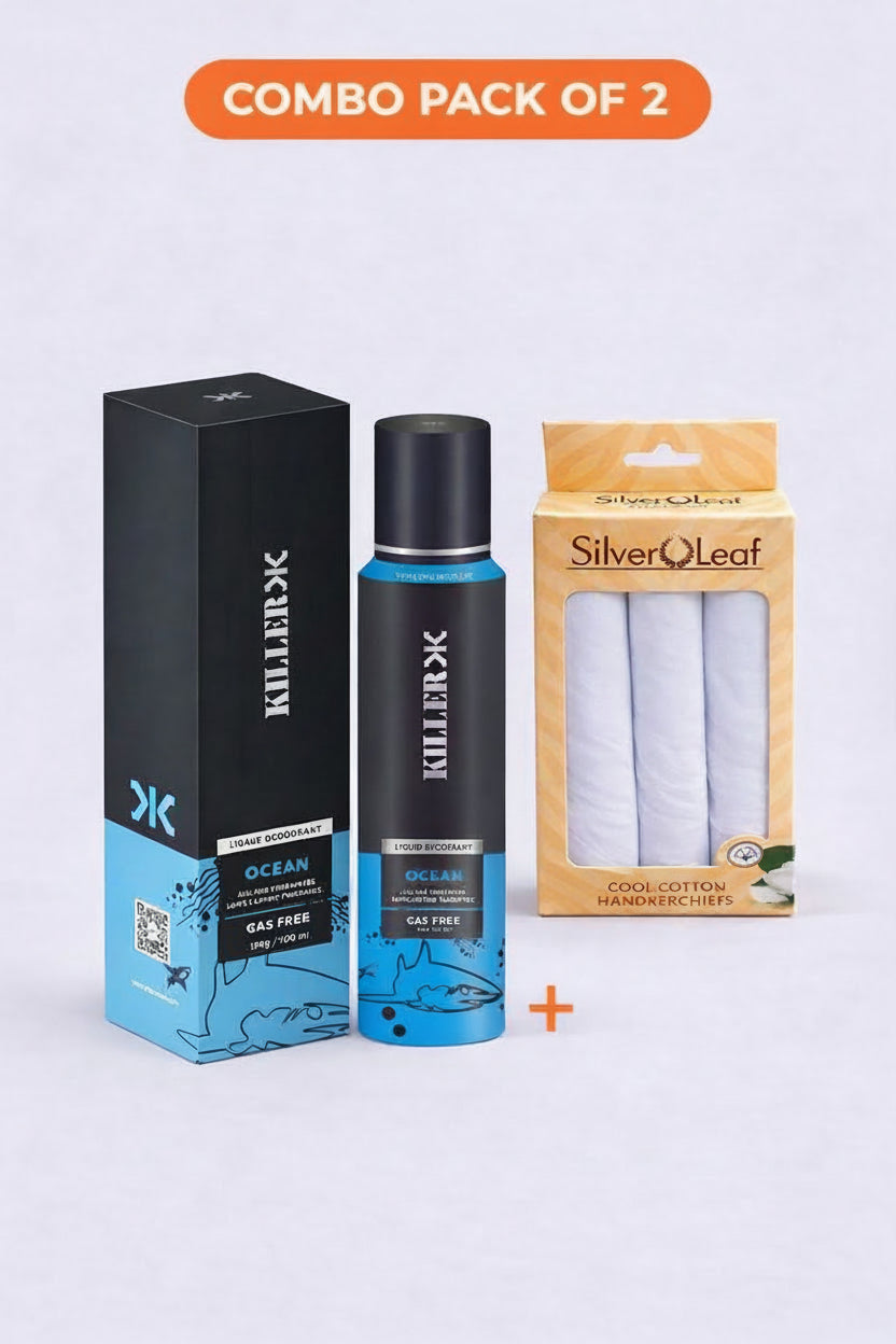 Handkerchiefs + Deodorant - Combo Pack of 2