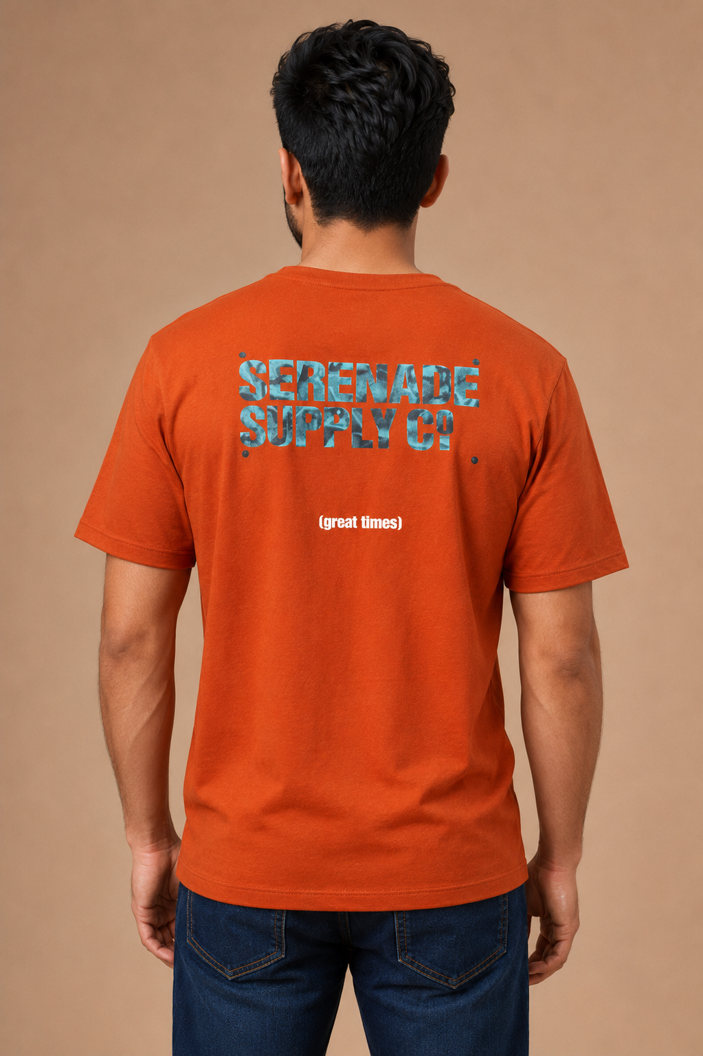 Men’s Rust Orange Serenade Graphic T-Shirt