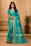 Elegant Pink Floral Soft Silk Saree with Rich Zari Border