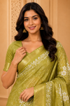 Elegant Turquoise Blue Soft Silk Saree with Silver Floral Weaving & Rich Zari Border