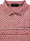 Men's Sky Blue Printed Polo T-Shirt |Smart Casual Wear
