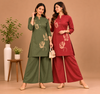 Floral Printed Cotton Blend Co-Ord Set for Women