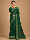 Royal Bandhani Wine Colour Saree with Designer Embroidered Pallu