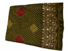 Olive Green Royal Bandhani Saree with Designer Pallu