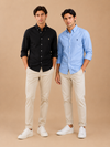 Navy Blue Premium Casual Full Sleeve Shirt