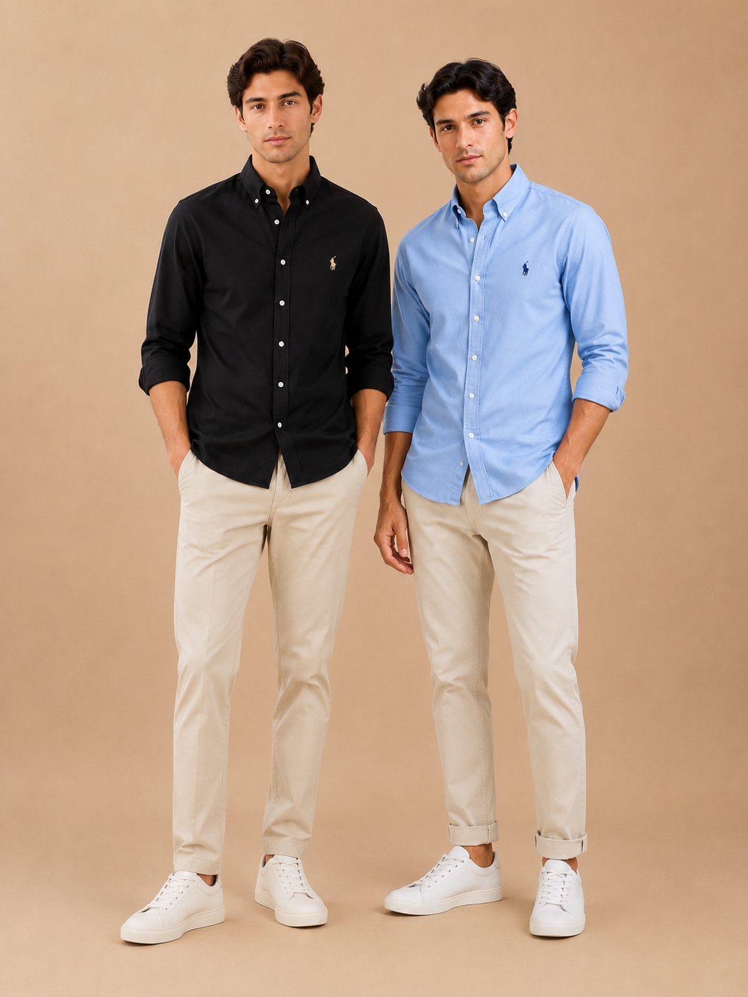 Navy Blue Premium Casual Full Sleeve Shirt