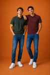 C'LAI Men's Premium Polo T-Shirt – Wine Maroon