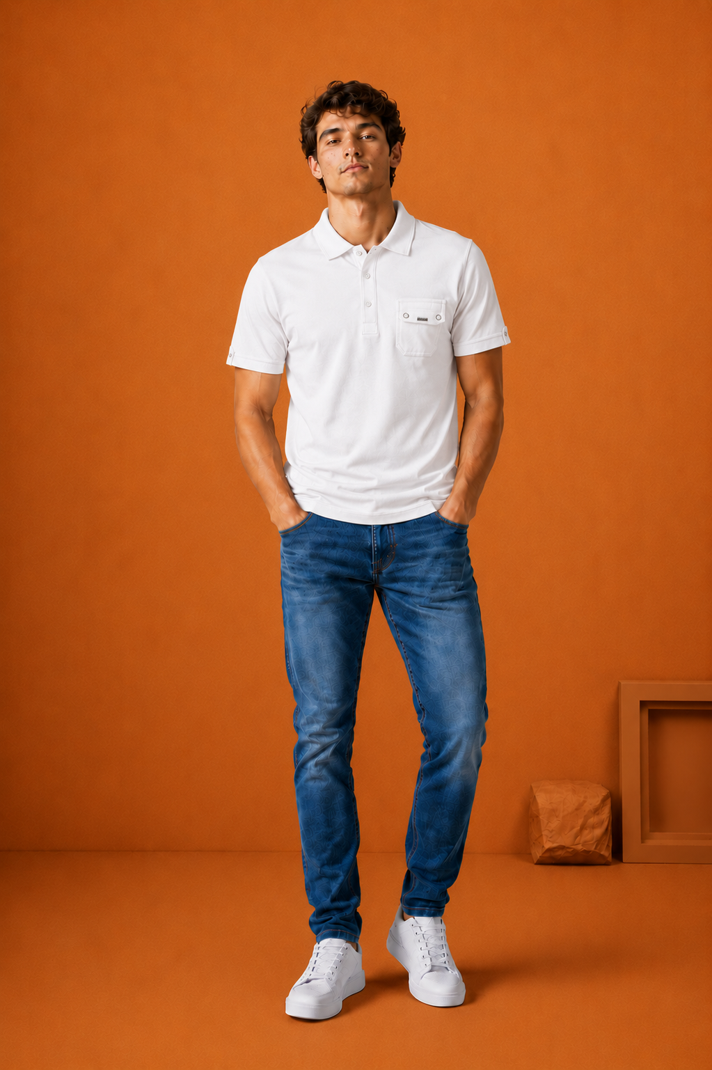 C'LAI Men's Premium Olive Green Polo T-Shirt  Description: