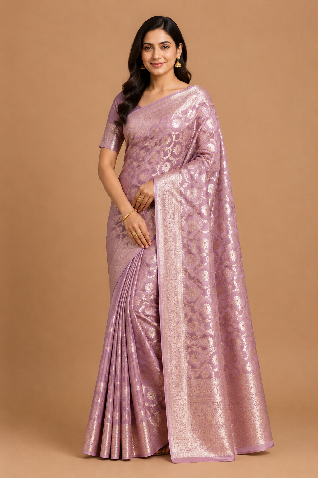 Sky Blue Silver Zari Woven Banarasi Silk Saree