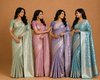 Sky Blue Silver Zari Woven Banarasi Silk Saree