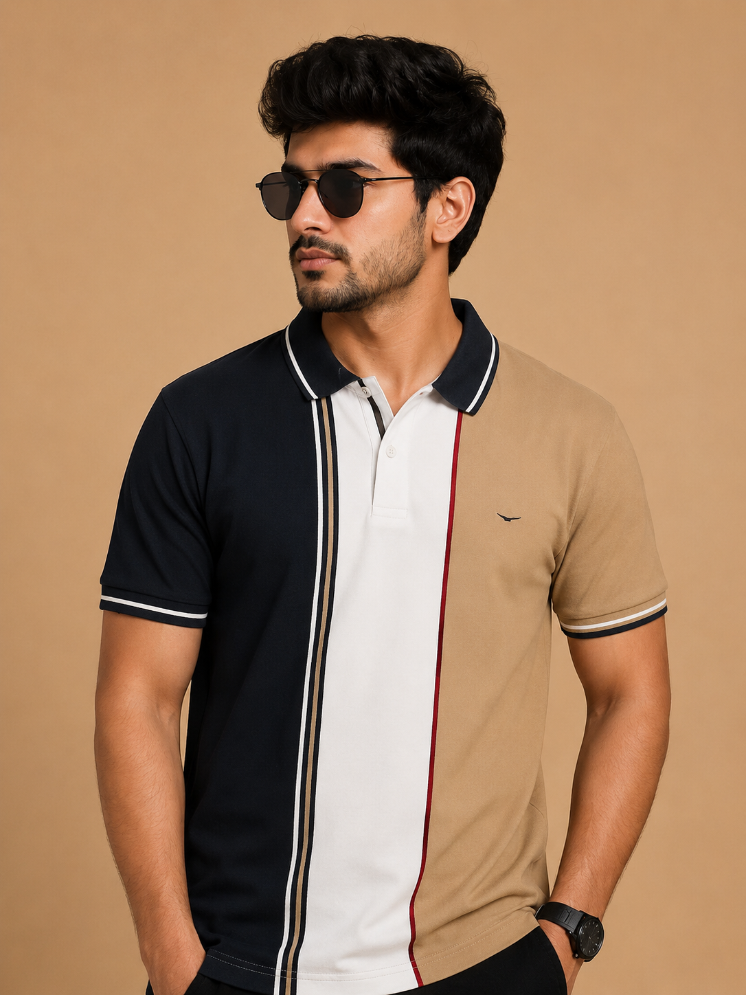 Color Block Premium Polo T-Shirt for Men
