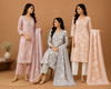 Women’s Grey Floral Printed Dupatta Bottom Set