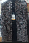 Premium Black Embroidered Indo Western for Men