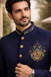 Navy Blue Designer Jodhpuri Suit