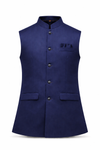 Navy Blue Premium Nehru Jacket