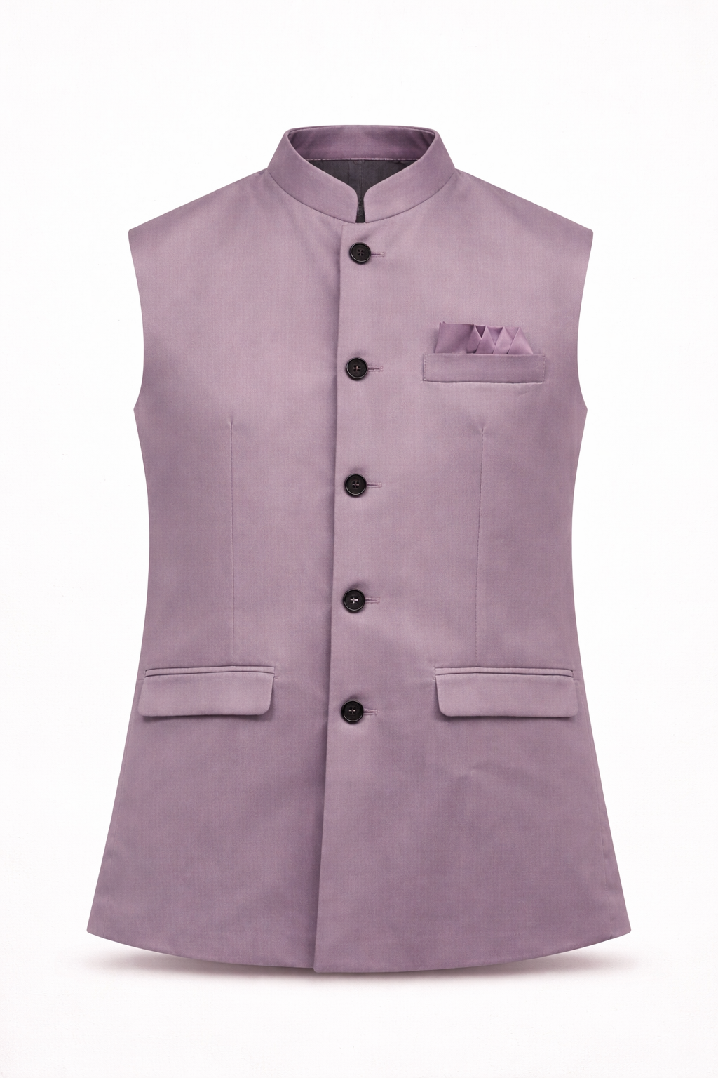LILAC SOLID NEHRU JACKET