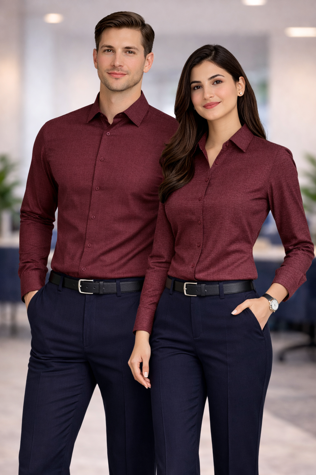 Premium Corporate Formal Shirt Men & Women Uniform.