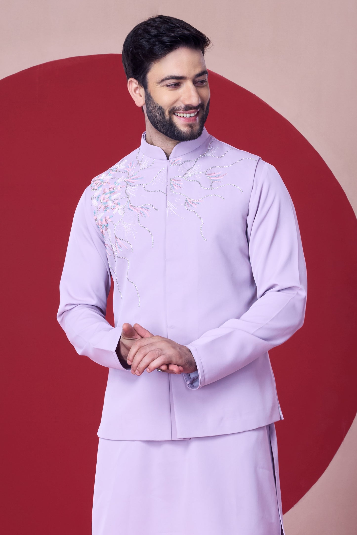 Embroidered Jodhpuri Kurta Set