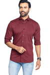 Men’s Slim Fit Casual Shirt with Full Sleeves | Soft Cotton Blend | Stylish Everyday Wear