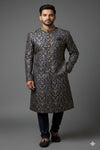 Royal Navy Blue Indo-Western for Groom