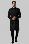 Premium Black Sequin Indo-Western for Groom