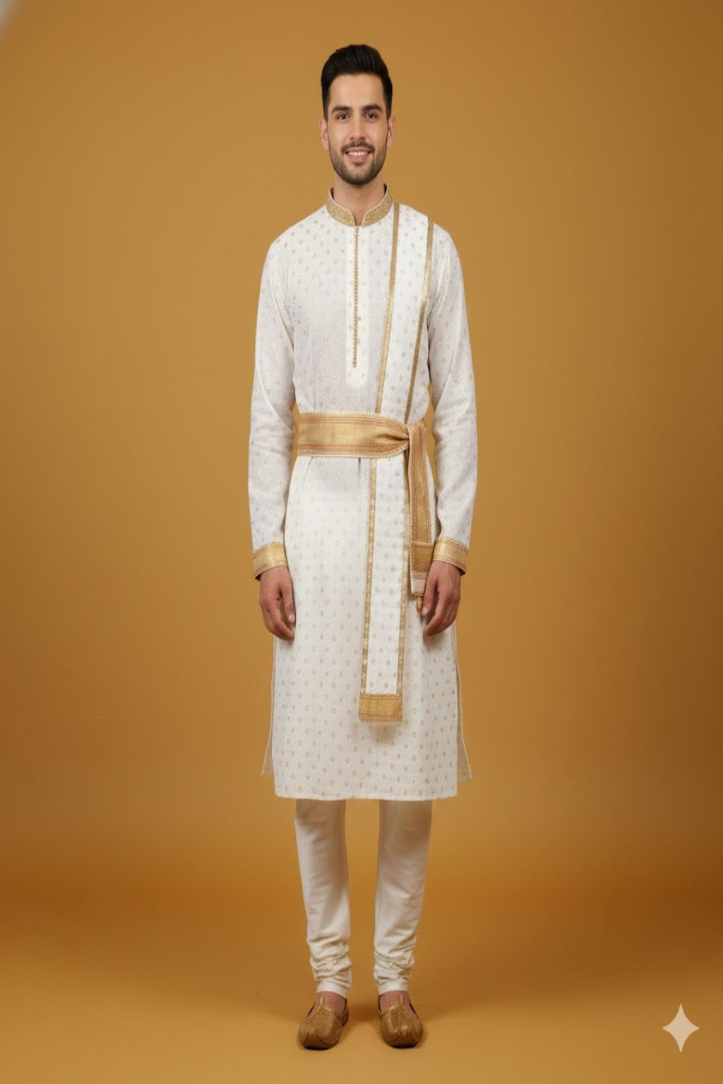 Royal Cream Peshwai Outfit