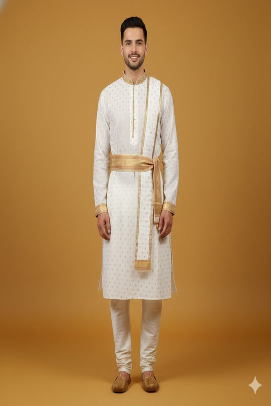 Royal Cream Peshwai Outfit