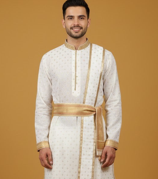 Royal Cream Peshwai Outfit