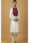 Maroon Yoke Peshwai Outfit