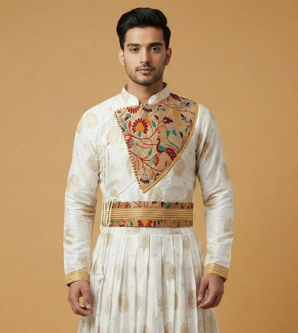 Traditional Peshwai Angrakha Set