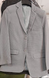 Men’s Light Grey Textured Casual Blazer