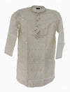 Elegant Off-White Embellished Straight Kurta Set Sequin Embroidered