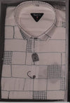 Premium White Printed Soft Cotton Party Wear Shirt for Men