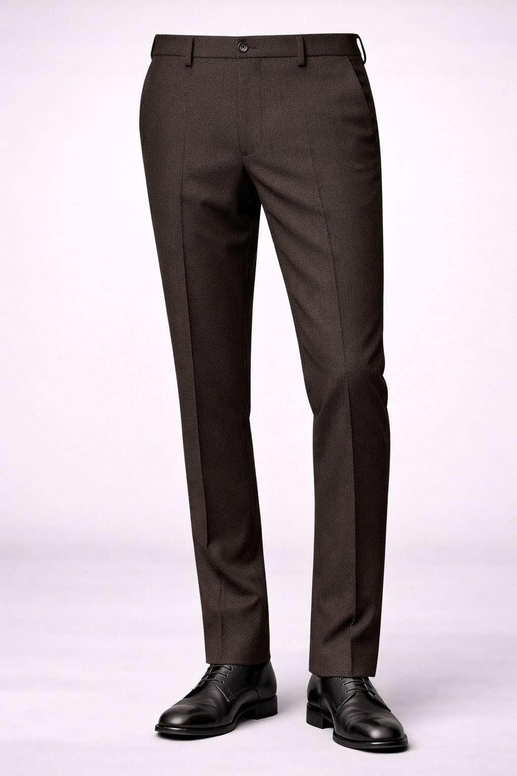 Premium Matty Fabric Corporate Formal Trousers Slim Fit Office Uniform Pants