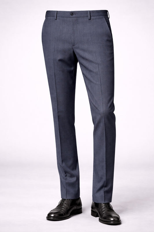 Premium Matty Fabric Corporate Formal Trousers Slim Fit Office Uniform Pants