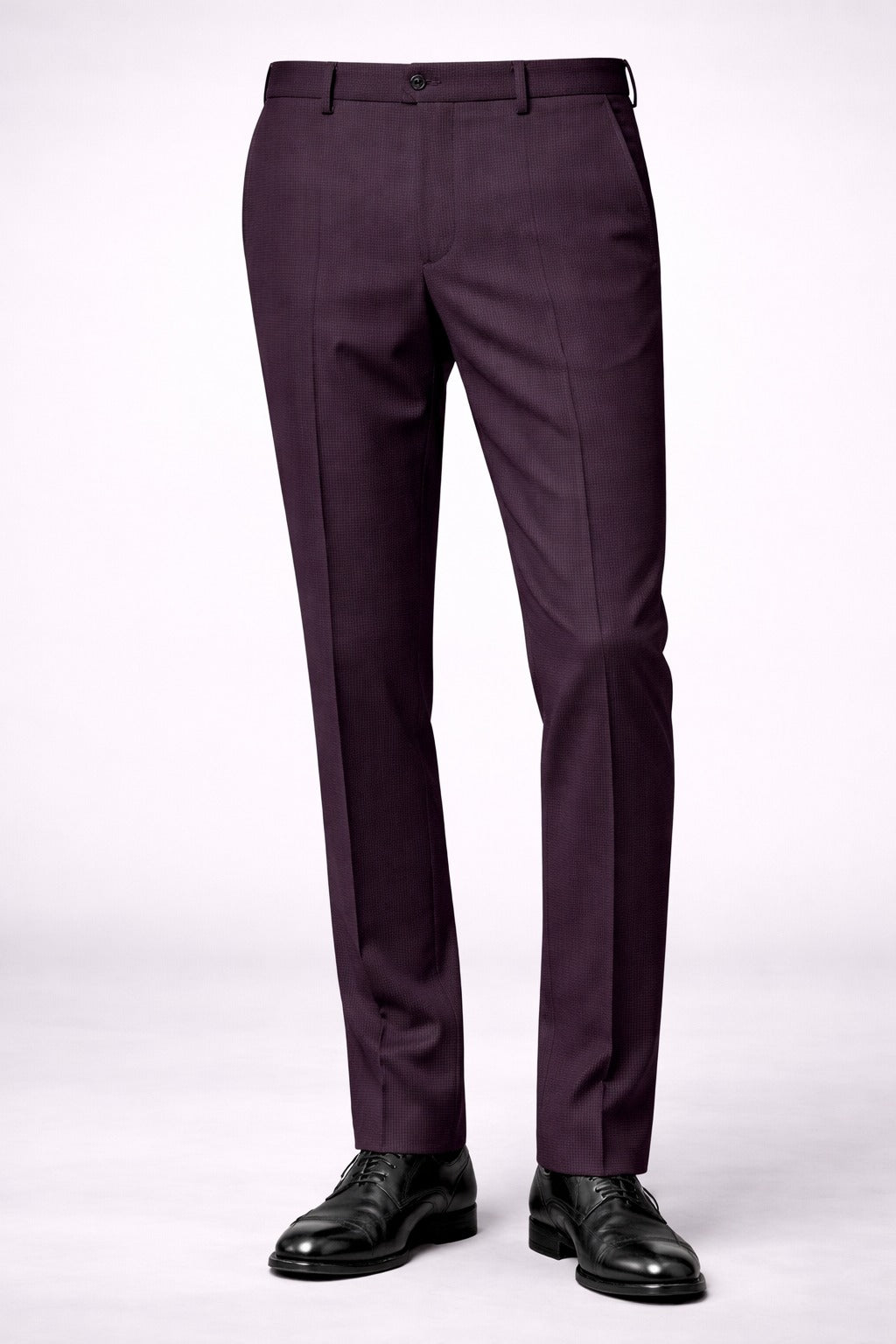 Premium Matty Fabric Corporate Formal Trousers Slim Fit Office Uniform Pants