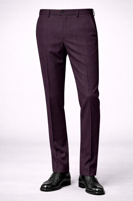 Premium Matty Fabric Corporate Formal Trousers Slim Fit Office Uniform Pants