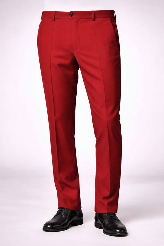 Premium Matty Fabric Corporate Formal Trousers Slim Fit Office Uniform Pants