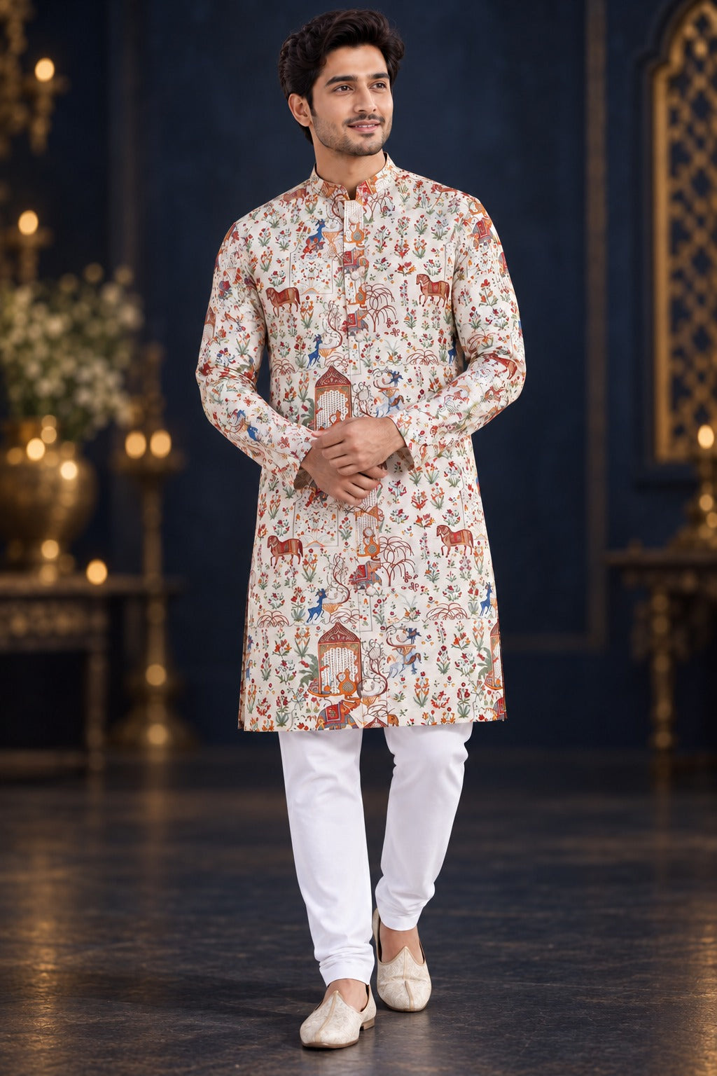 Heritage Story Print Kurta Only